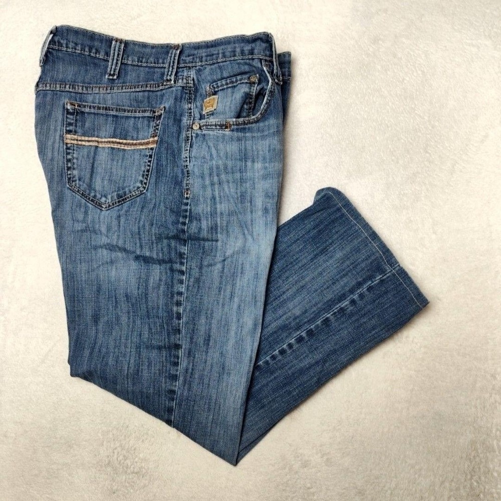 Cinch Jeans Men 38x29 Blue Carter 2.0 Relaxed Straight Denim Medium Wash Western